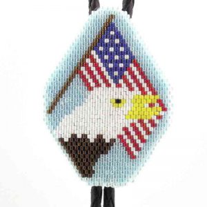 USA Flag with Eagle Bolo