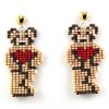 Valentines Teddy Earrings