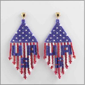 USA Letters Earrings
