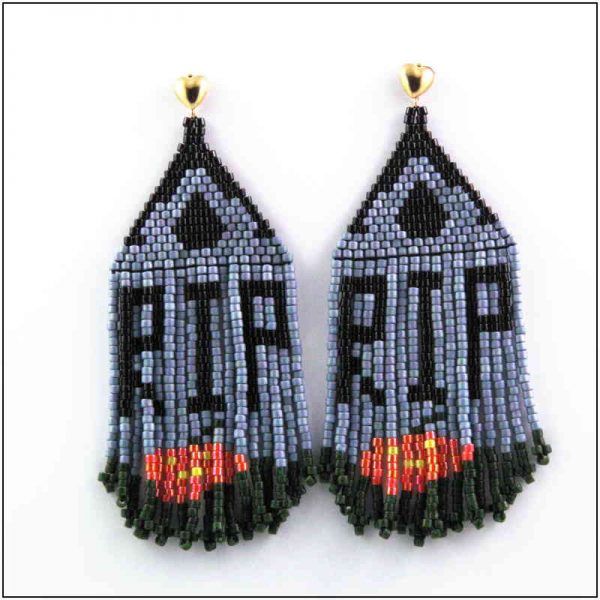 Halloween "RIP" Earrings