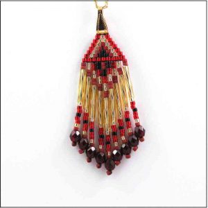 Red - Gold Pendant