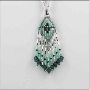 Teal - Silver Pendant