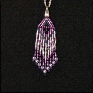 Purple - Silver Pendant